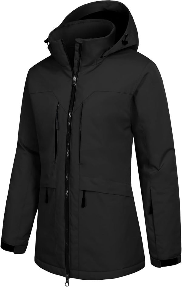 Women Ski Jacket Waterproof Winter Snow Coat Warm Hooded Windbreaker Snowboarding Windproof Rain Jacket