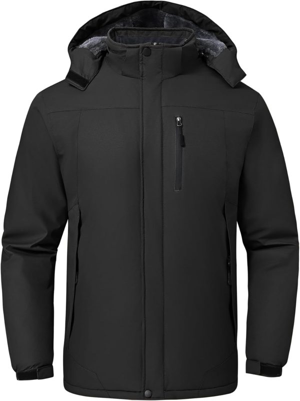 Men’s Skiing Jacket Waterproof windproof Rain Jackets with Hood